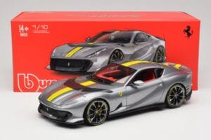 Ferrari 812 Competizione Grigio Coburn Bburago 1:18 18-01647 メタル - 画像 8/8