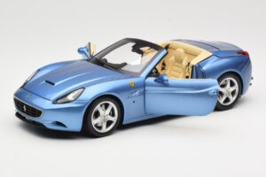 Ferrari California ライトブルー Hot Wheels 1:18 N2043 メタル - 画像 2/8