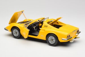 Ferrari Dino 246 GTS イエロー Hot Wheels 1:18 23920 メタル - 画像 5/8
