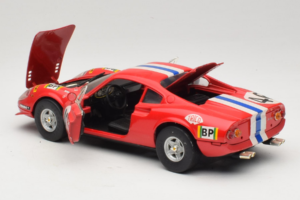 Ferrari Dino 246 GT #46 レッド Anson 1:18 3580-P1 メタル - 画像 5/8