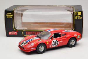 Ferrari Dino 246 GT #46 レッド Anson 1:18 3580-P1 メタル - 画像 8/8