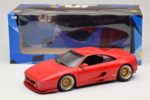 Ferrari F355 Berlinetta レッド カスタム ゴールドホイール付き UT Models 1:18 180074020-P5 メタル - 画像 8/8
