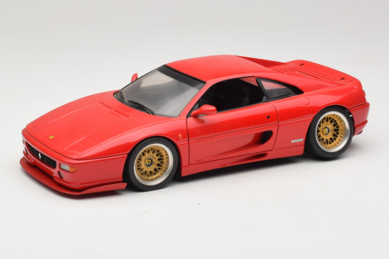 Ferrari F355 Berlinetta レッド カスタム ゴールドホイール付き UT Models 1:18 180074020-P5 メタル