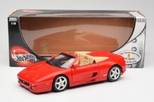 Ferrari F355 Spider レッド Hot Wheels 1:18 25733 メタル - 画像 8/8