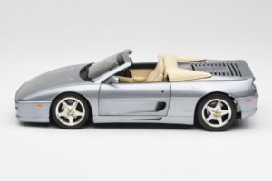 Ferrari F355 Spider シルバー Hot Wheels 1:18 23907-M1 メタル - 画像 4/8