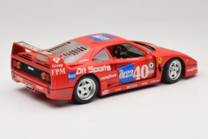 Ferrari F40 #40 J-P. Jabouille / O. Grouillard Art Sports 1987 Bburago 1:18 3332-A1 メタル - 画像 3/8