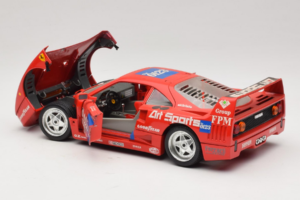 Ferrari F40 #40 J-P. Jabouille / O. Grouillard Art Sports 1987 Bburago 1:18 3332-A1 メタル - 画像 5/8