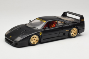 Ferrari F40 ブラック ゴールドホイール Bburago 1:18 3032-B2 メタル