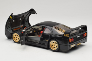 Ferrari F40 ブラック ゴールドホイール Bburago 1:18 3032-B2 メタル - 画像 5/8