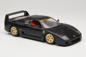 Ferrari F40 ブラック ゴールドホイール Bburago 1:18 3032-B2 メタル - 画像 6/8