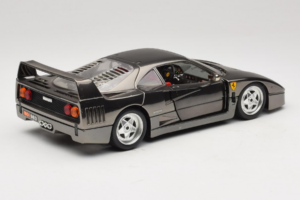 Ferrari F40 Chrome Black Bburago 1:18 3401-B1 メタル - 画像 3/8