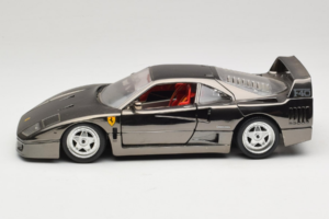 Ferrari F40 Chrome Black Bburago 1:18 3401-B1 メタル - 画像 4/8