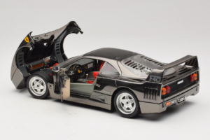 Ferrari F40 Chrome Black Bburago 1:18 3401-B1 メタル - 画像 5/8
