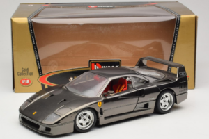 Ferrari F40 Chrome Black Bburago 1:18 3401-B1 メタル - 画像 8/8