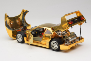 Ferrari F40 Chrome Gold Limited Edition 250 pcs Bburago 1:18 3332-G1 メタル - 画像 5/8
