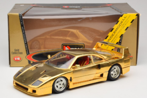 Ferrari F40 Chrome Gold Limited Edition 250 pcs Bburago 1:18 3332-G1 メタル - 画像 8/8