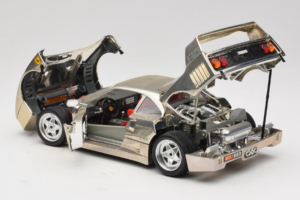 Ferrari F40 Chrome Silver Bburago 1:18 3401 メタル - 画像 5/8