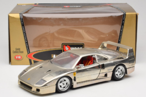 Ferrari F40 Chrome Silver Bburago 1:18 3401 メタル - 画像 8/8
