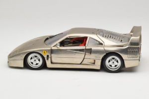 Ferrari F40 Dark Chrome Silver Kroymans リミテッドエディション Bburago 1:18 3032-C2 メタル - 画像 4/8