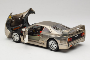 Ferrari F40 Dark Chrome Silver Kroymans リミテッドエディション Bburago 1:18 3032-C2 メタル - 画像 5/8
