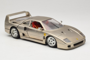 Ferrari F40 Dark Chrome Silver Kroymans リミテッドエディション Bburago 1:18 3032-C2 メタル - 画像 6/8