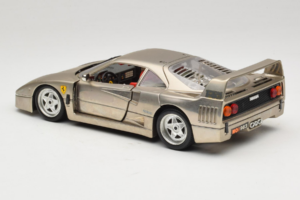 Ferrari F40 Dark Chrome Silver Kroymans リミテッドエディション Bburago 1:18 3032-C2 メタル - 画像 7/8