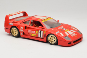 Ferrari F40 Evoluzione #1 Pirelli レッド 1992 Bburago 1:18 3042-P1 メタル - 画像 6/8