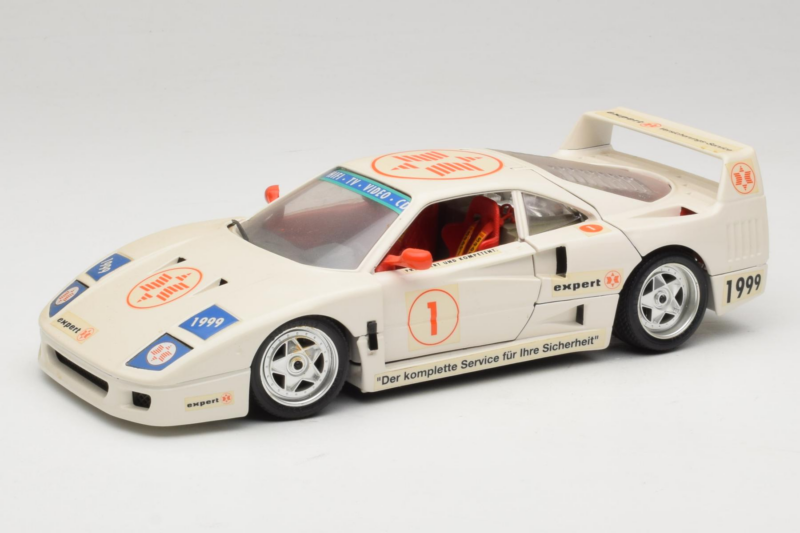 Ferrari F40 #1 Expert ホワイト 1987 Bburago 1:18 3332-W2 メタル