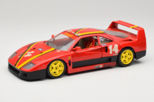 Ferrari F40 Evoluzione #14 L. Dalla Noce H&R レッド イエローホイール 1992 Bburago 1:18 3042-H1 メタル