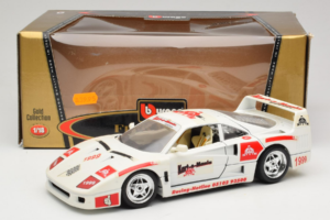 Ferrari F40 Kart-o-Mania ホワイト Bburago 1:18 3332-W3 メタル - 画像 8/8