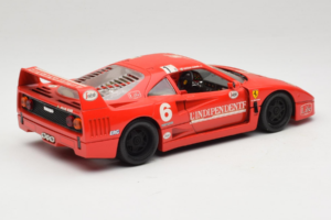 Ferrari F40 #6 V. Colombo L'Indipendente レッド 1987 Bburago 1:18 3032-L1 メタル - 画像 3/8