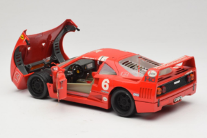Ferrari F40 #6 V. Colombo L'Indipendente レッド 1987 Bburago 1:18 3032-L1 メタル - 画像 5/8