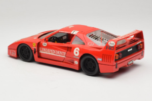 Ferrari F40 #6 V. Colombo L'Indipendente レッド 1987 Bburago 1:18 3032-L1 メタル - 画像 7/8