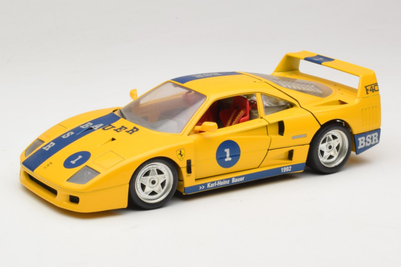 Ferrari F40 #1 イエロー Bauer リミテッドエディション 100台 Bburago 1:18 BSR001 メタル