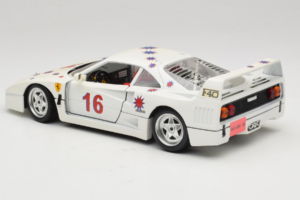 Ferrari F40 #16 Borsenmodells ホワイト Limited Edition 333 pcs 1987 Bburago 1:18 3332-W1 メタル - 画像 7/8