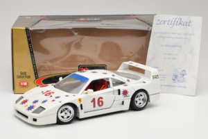 Ferrari F40 #16 Borsenmodells ホワイト Limited Edition 333 pcs 1987 Bburago 1:18 3332-W1 メタル - 画像 8/8