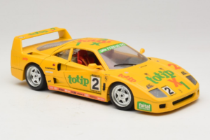 Ferrari F40 Totip Jolly Club #2 イエロー Bburago 1:18 3332-Y1 メタル - 画像 6/8