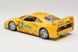 Ferrari F40 Totip Jolly Club #2 イエロー Bburago 1:18 3332-Y1 メタル - 画像 7/8