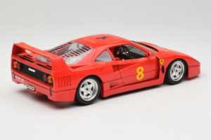 Ferrari F40 #8 Bevro International レッド 1987 Bburago 1:18 3332-P3 メタル - 画像 3/8