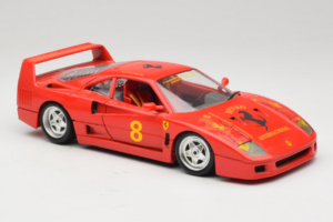 Ferrari F40 #8 Bevro International レッド 1987 Bburago 1:18 3332-P3 メタル - 画像 6/8