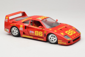 Ferrari F40 LM #86 Ch. Pozzi IMSA 24 Hours of Le Mans 1985 レッド Bburago 1:18 3332-P6 メタル - 画像 6/8