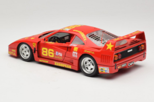 Ferrari F40 LM #86 Ch. Pozzi IMSA 24 Hours of Le Mans 1985 レッド Bburago 1:18 3332-P6 メタル - 画像 7/8