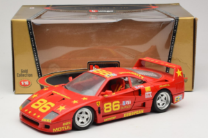 Ferrari F40 LM #86 Ch. Pozzi IMSA 24 Hours of Le Mans 1985 レッド Bburago 1:18 3332-P6 メタル - 画像 8/8