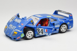 Ferrari F40 #34 M. Ferte / Thavenin / Palau Pilot ブルー 1987 Bburago 1:18 3032-B1 メタル - 画像 2/8
