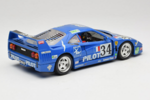 Ferrari F40 #34 M. Ferte / Thavenin / Palau Pilot ブルー 1987 Bburago 1:18 3032-B1 メタル - 画像 3/8