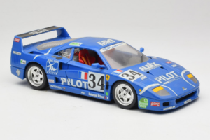Ferrari F40 #34 M. Ferte / Thavenin / Palau Pilot ブルー 1987 Bburago 1:18 3032-B1 メタル - 画像 6/8