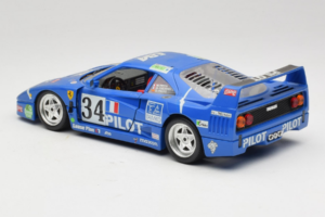Ferrari F40 #34 M. Ferte / Thavenin / Palau Pilot ブルー 1987 Bburago 1:18 3032-B1 メタル - 画像 7/8