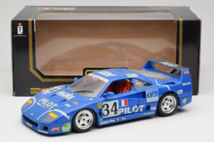 Ferrari F40 #34 M. Ferte / Thavenin / Palau Pilot ブルー 1987 Bburago 1:18 3032-B1 メタル - 画像 8/8