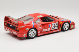 Ferrari F40 LM Pilot #34 Ferte / Thavenin / Palau 24 Hours of Le Mans 1995 レッド Bburago 1:18 3032-P3 メタル - 画像 3/8