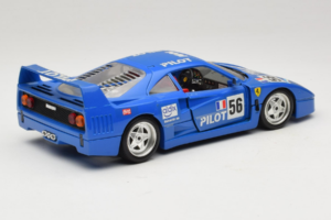 Ferrari F40 Pilot #56 ブルー Bburago 1:18 3332-BL1 メタル - 画像 3/8